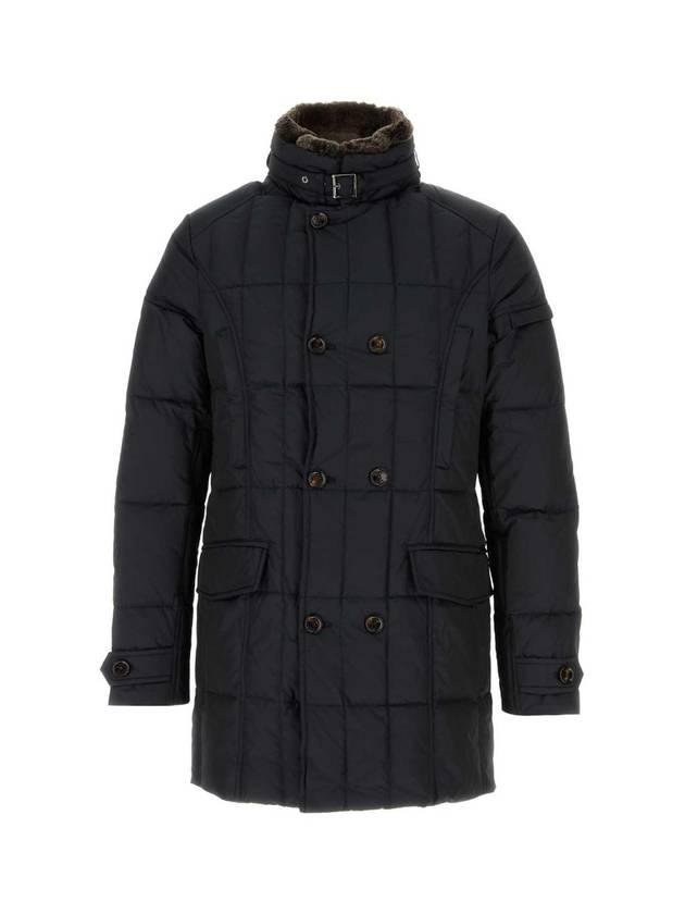 MOORER Midnight blue polyester Morris down jacket MORRISKM BLU