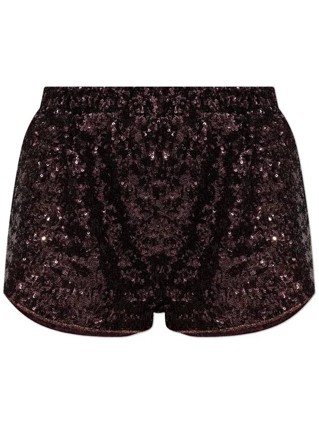 Oseree 시퀸 엘라스틱 웨이스트밴드 쇼츠 PQS2160_PLUM