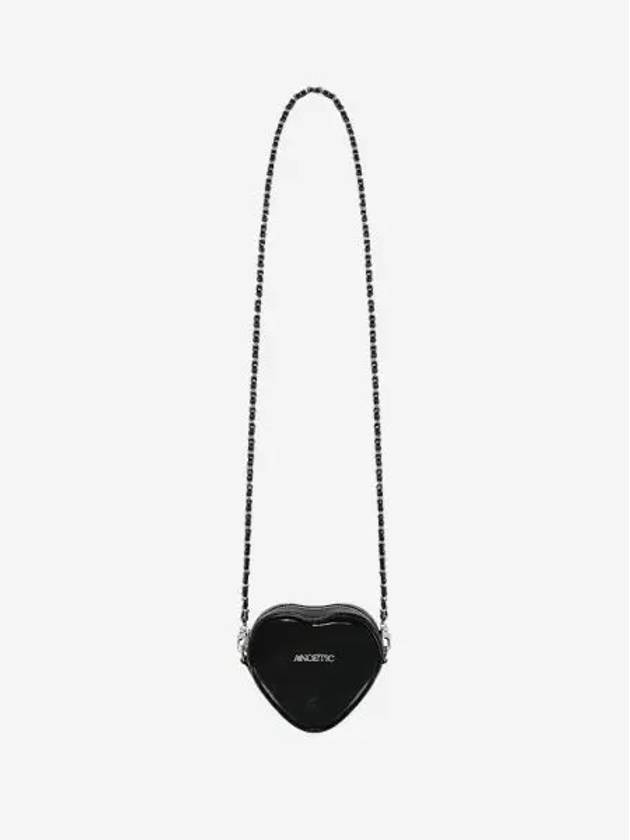 아노에틱 하트 체인 미니 백 블랙 Anoetic Heart Chain Mini Bag Black