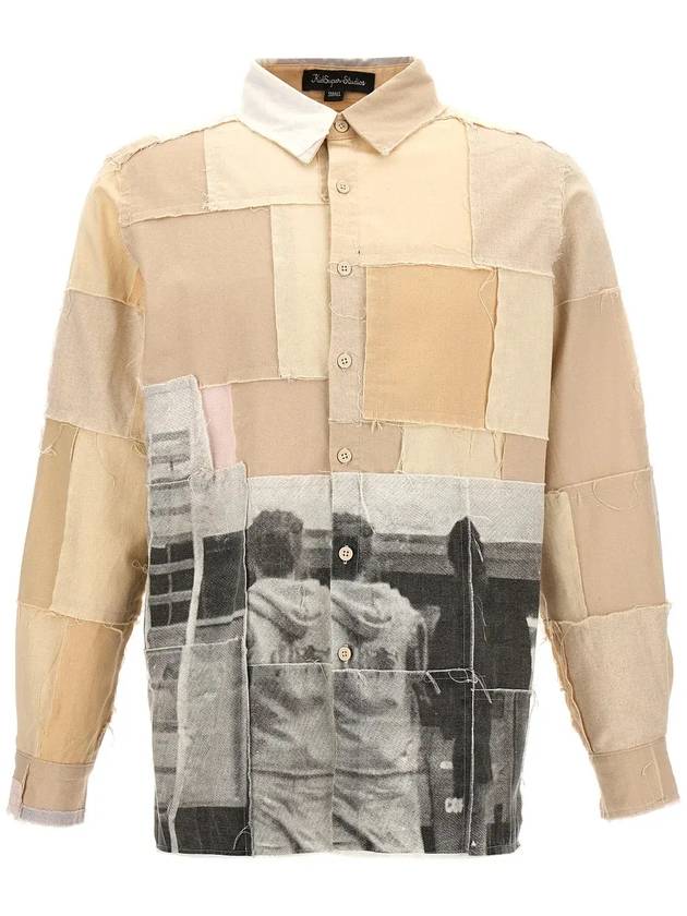 키드슈퍼 패치워크 셔츠 LTP08_NATURAL