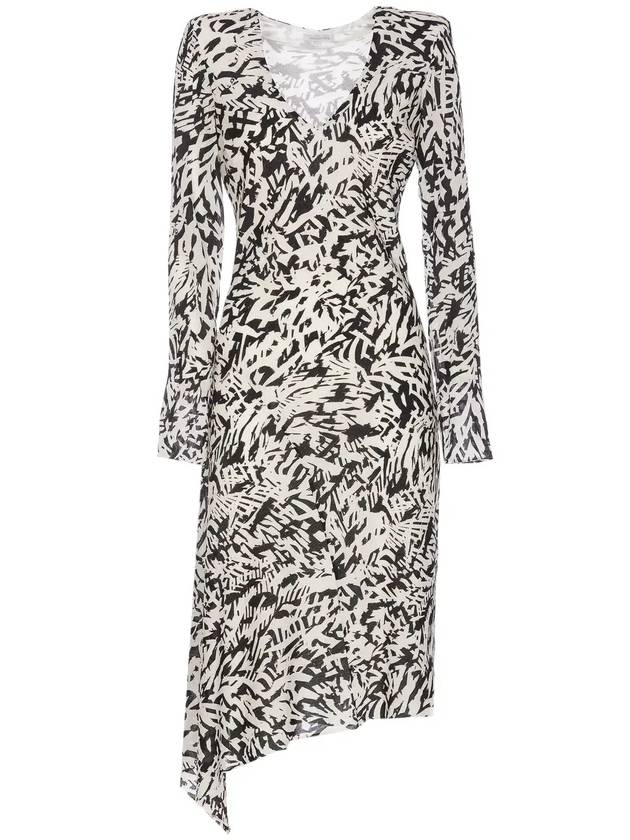 파트리지아 페페 비대칭 프린트 드레스 8A1396_A463FE84