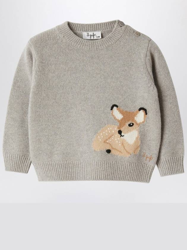 Grey Melange Wool Jumper