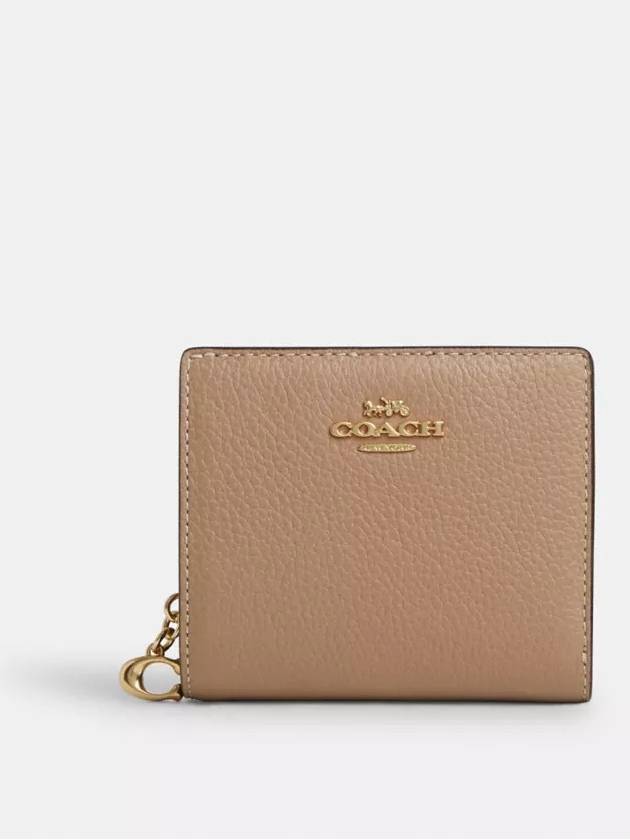 코치 스냅 월렛 반지갑 Gold Taupe