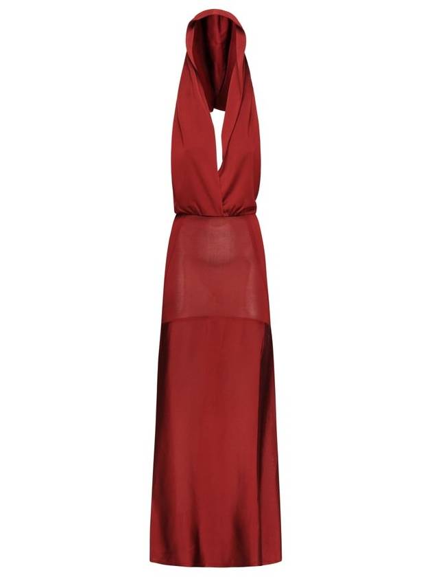 알라이아 홀터넥 오픈백 드레스