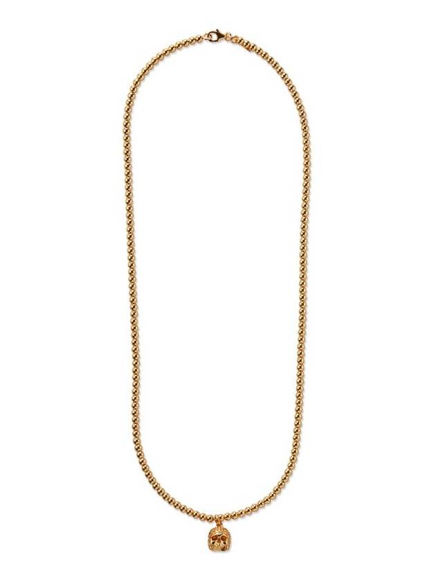 Emanuele Bicocchi 해골 펜던트 비즈 체인 목걸이