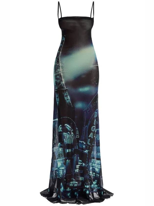 장 폴 고티에 그래픽 프린트 맥시 드레스 RO253T552_59560