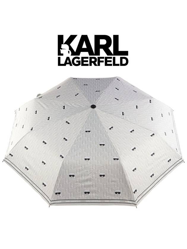 칼라거펠트 모노그램 프린트 3단우산 225W3912