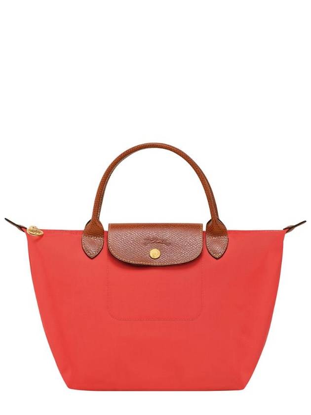 LONGCHAMP L1621089P94 Le Pliage S Red Handbag with Engraved Logo in Recycled Canvas Woman