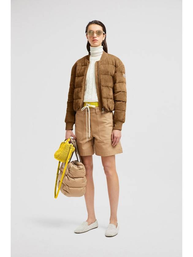 몽클레르 Pollet Suede Down Bomber Jacket K10931A00026M5842280