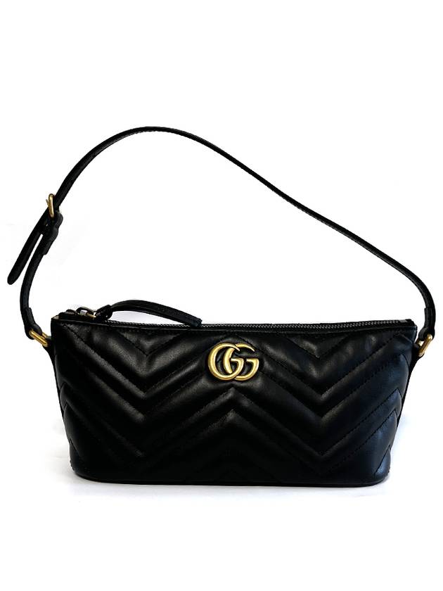 GUCCI 구찌 GG 마몽 마틀라세 숄더백 블랙 739166 AABZB 1000