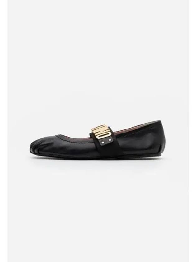 모스키노 앵클 스트랩 발렛 펌프스 여성구두 블랙 여자 플랫 슈즈 단화 246138