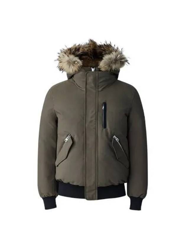 맥카지 딕슨 투인원 노르딕 테크 다운 봄버 내츄럴 퍼 아미 Mackage Dixon 2 In 1 Nordic Tech Down Bomber With Natural Fur Army