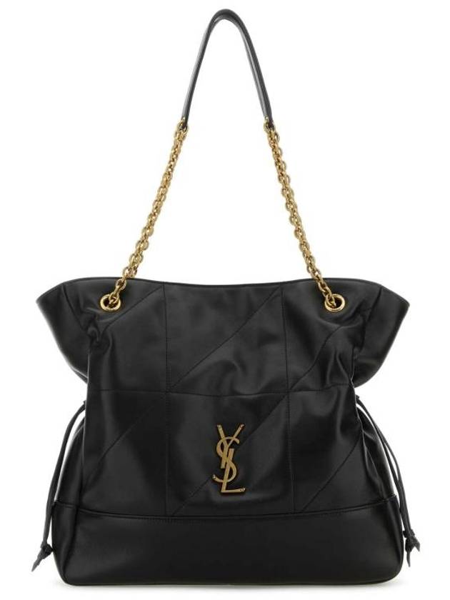 생로랑 제이미 램스킨 토트 백 블랙