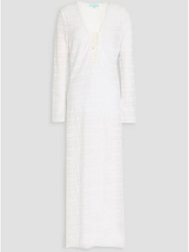멜리아오다바쉬 Maddison lace up crochet midi dress 1647597338356458