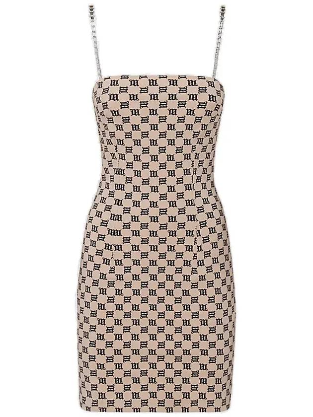 Misbhv 모노그램 미니 드레스 4020W017_BEIGE