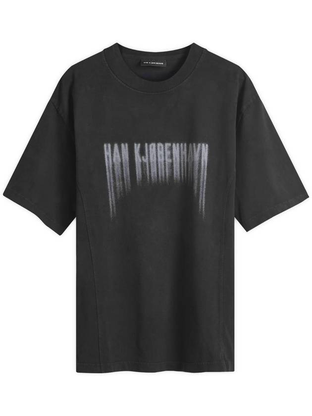 NB15 한 코펜하겐 남성 티셔츠 Han Kjobenhavn Faded Logo Boxy T Shirt M 134014 265