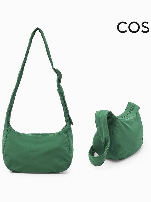 코스 남성 나일론 숄더백 가방 다크그린