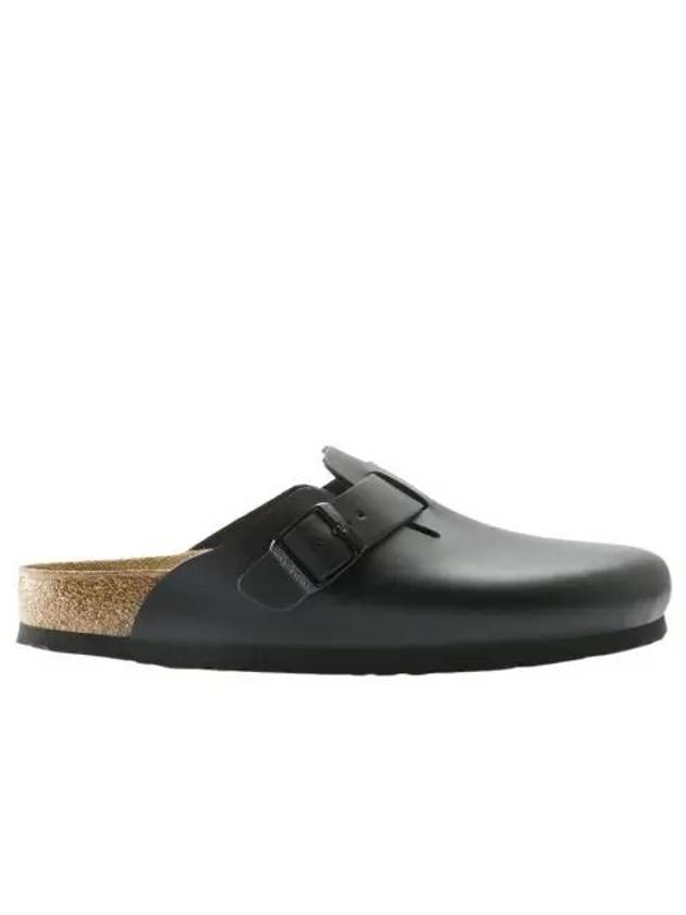 버켄스탁 보스턴 내츄럴 레더 블랙 내로우 Birkenstock Boston Natural Leather Black Narrow