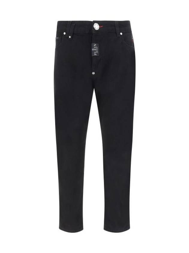 24FW 필립 플레인 데님 스트레이트 팬츠 FADCMDT3962PDE004N 02JB BLACK