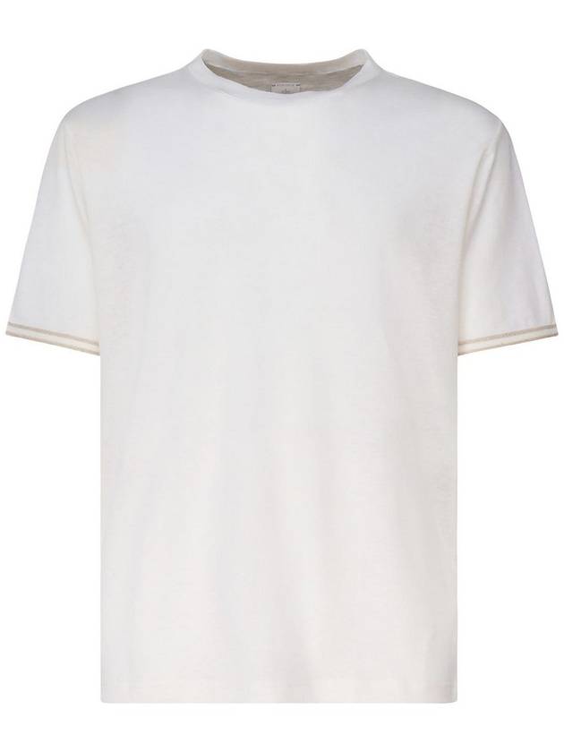 Eleventy Linen And Cotton Blend T-Shirt