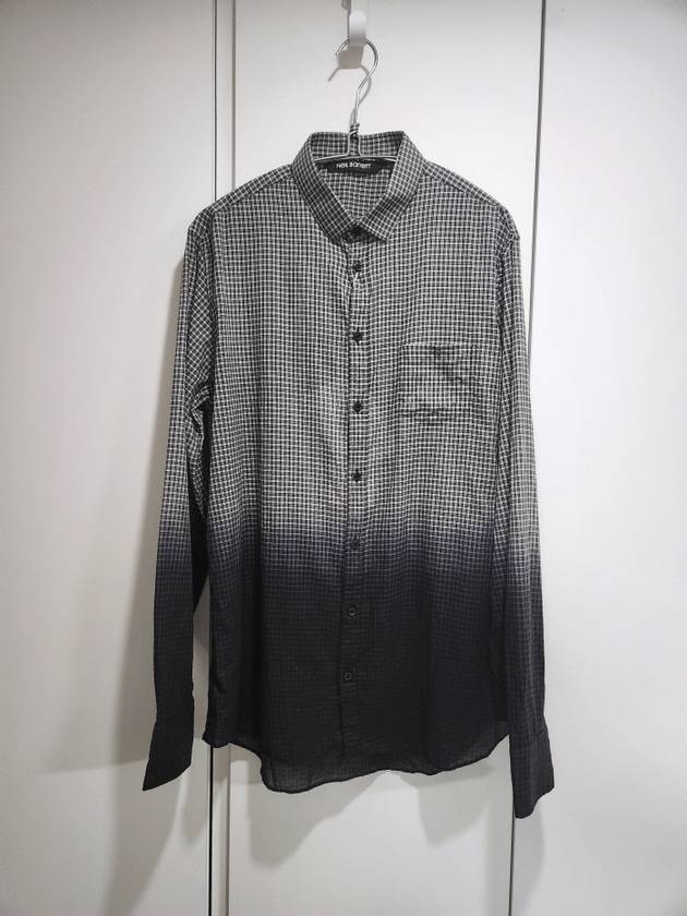 neil barrett gradation check shirt 닐바렛