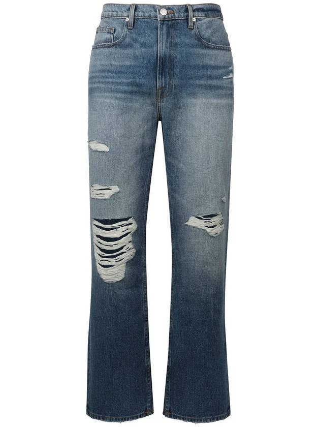 프레임 디스트레스드 디테일 플레어 진 TBJ385_SMKD