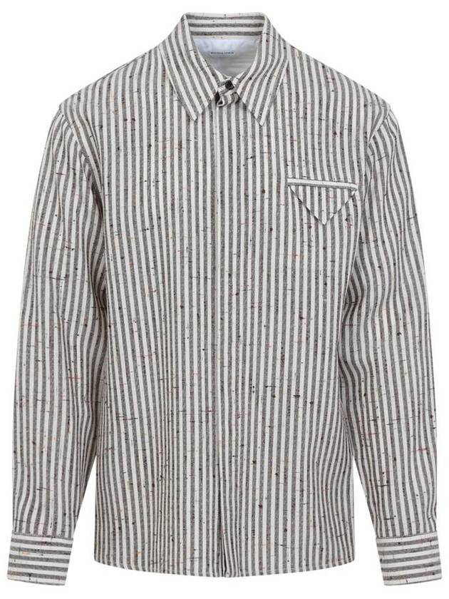 보테가베네타 매듭 비스코스 실크 긴팔 셔츠 베이지