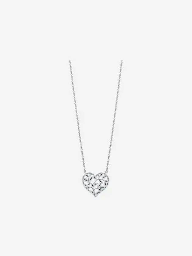 티파니 앤 코 팔로마 피카소 올리브 리프 하트 펜던트 스털링 실버 Tiffany & Co. Paloma Picasso Olive Leaf Heart Pendant Sterling Silver