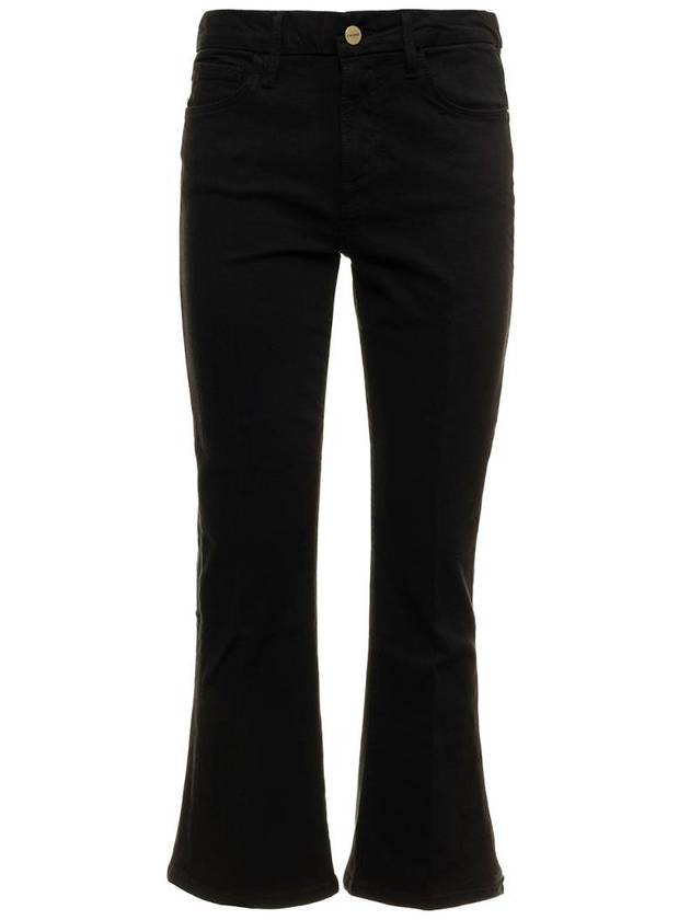 FRAME 프레임 여성 르 크롭 블랙 데님 진 LCMB403FILMNOIR