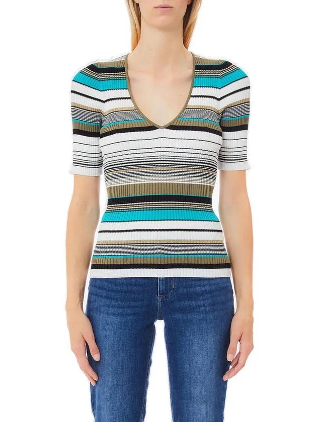 류조 스트라이프 니트 티셔츠 WA5213MS55N_C3677