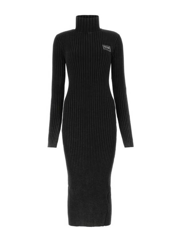 22FW 베르사체 미디 원피스 73HAOM11CM16N 899 Black