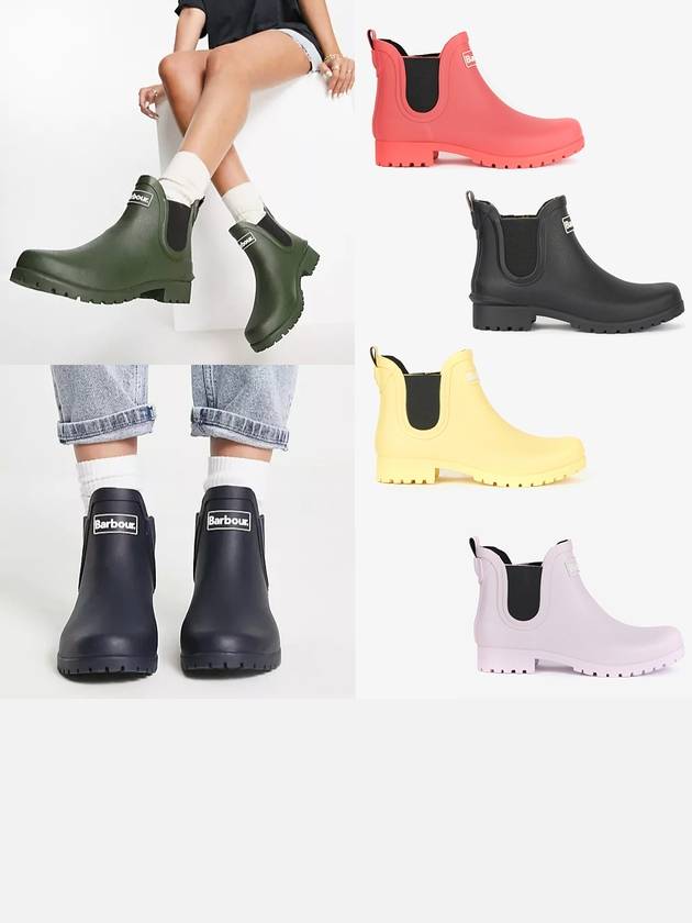 바버 윌튼 웰링턴 앵클 레인 부츠 Barbour Wilton Wellington 7컬러