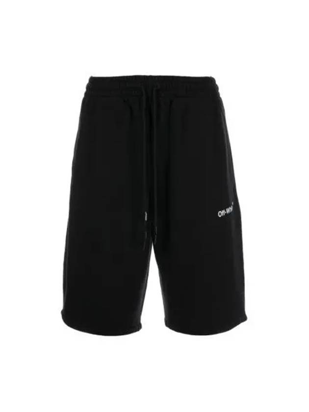 오프화이트 카라바지오 루트 스케이트 스웨트쇼츠 블랙 화이트 Off White Caravaggio Lute Skate Sweatshorts Black White