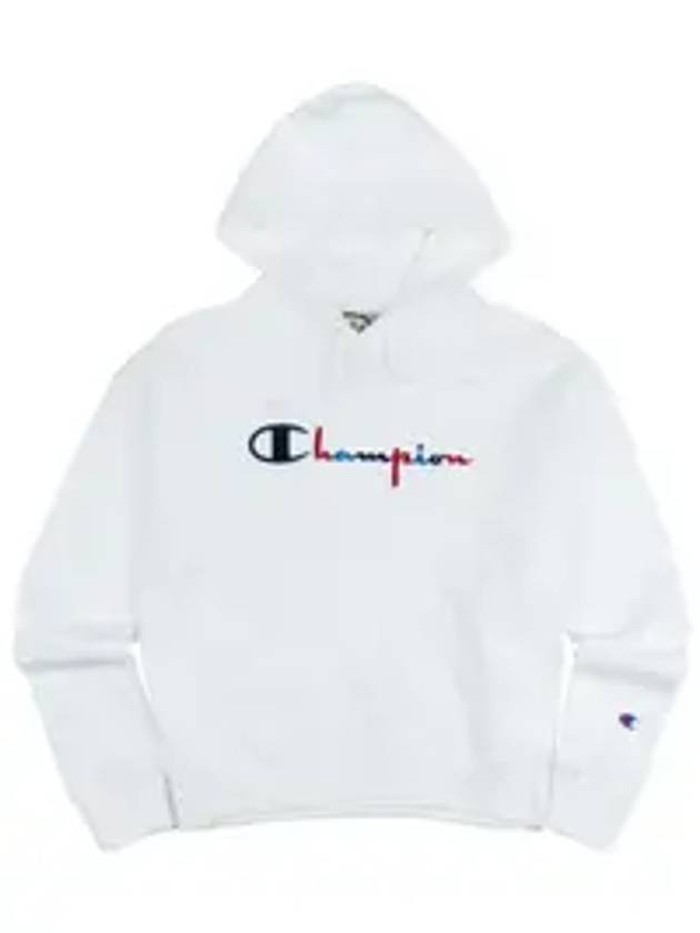 챔피온 리버스 위브 3컬러 스크립트 후드탑 화이트