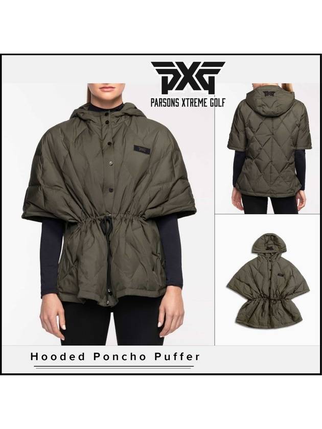 PXG 패딩 여성 후드 판초 퍼퍼 23fw