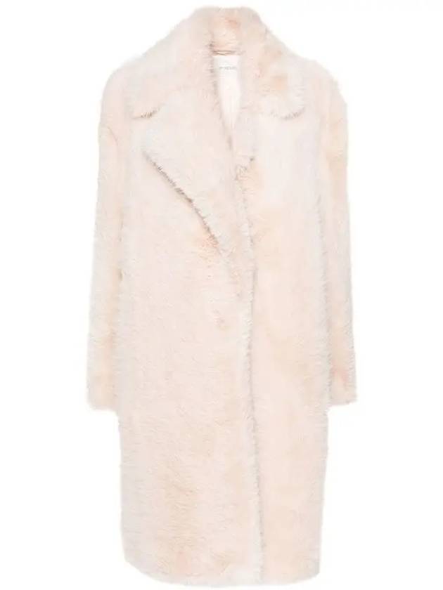 막스마라 스포트막스 마니코 포우 퍼 코트 핑크