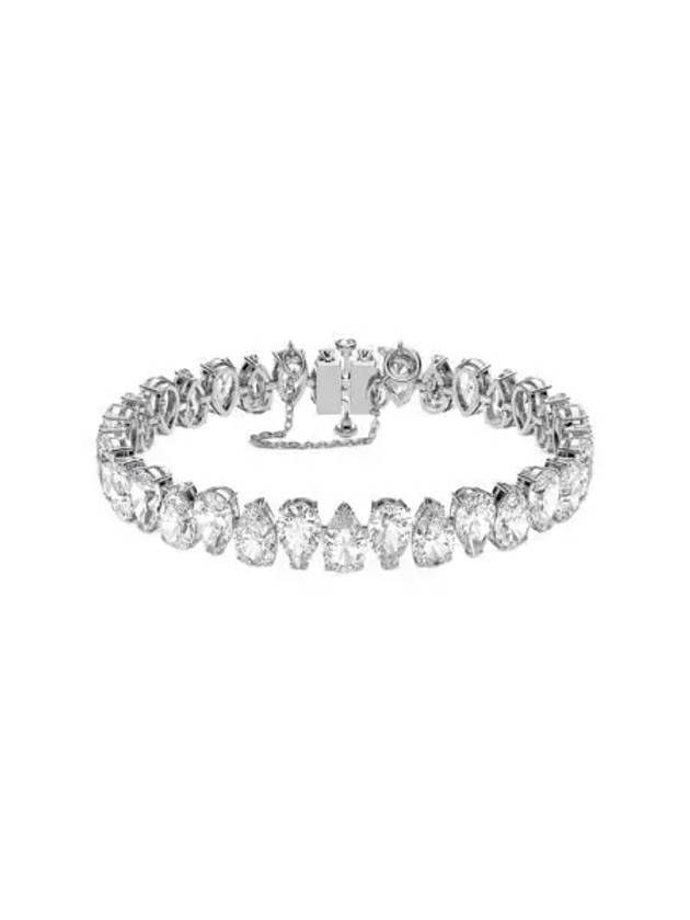 W 스와로브스키 밀레니아 브레이슬릿 피어 컷 화이트 로듐 플래팅 W Swarovski Millenia Bracelet Peer Cut White Rhodium Plated