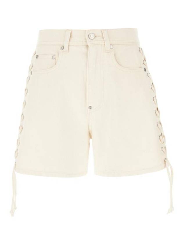 24SS 스텔라 맥카트니 숏팬츠 6D02823SPH73 9061 Ecru
