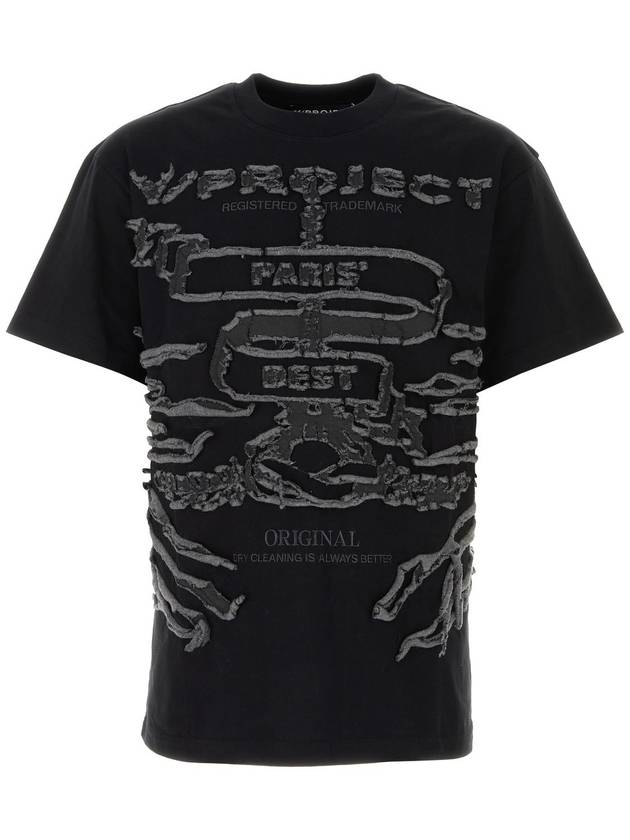 Y/Project - Black cotton t-shirt