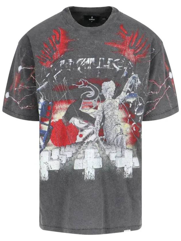 그래픽 프린트 캐주얼 티셔츠를 표현하다 MLM4354_20