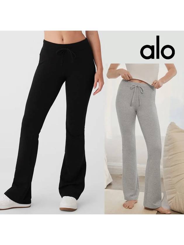알로 alo 바지 스웨이 부츠컷 팬츠 블랙 그레이