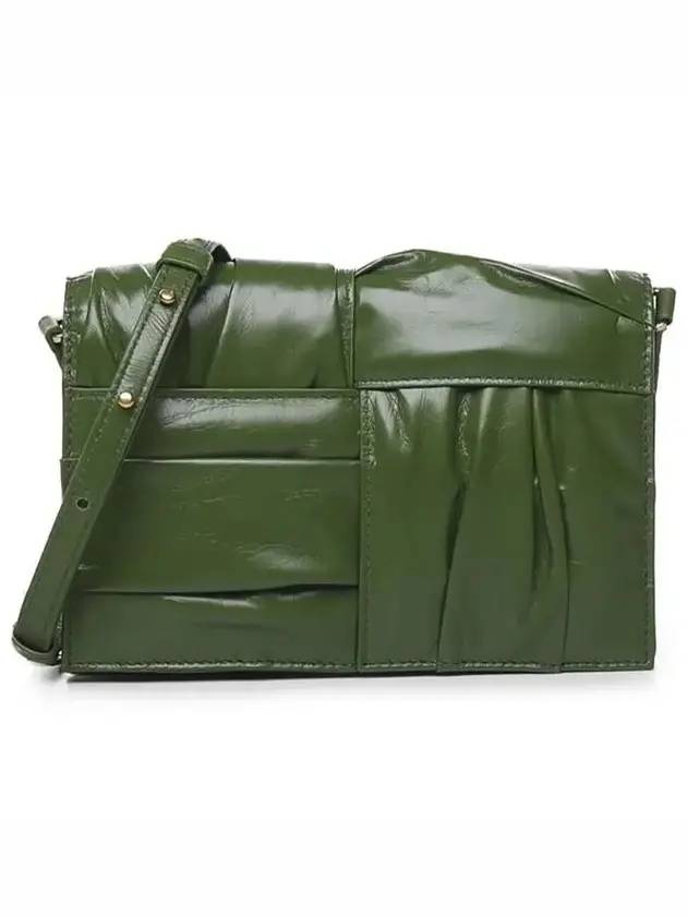 보테가베네타 카세트 미니 크로스 백 그린