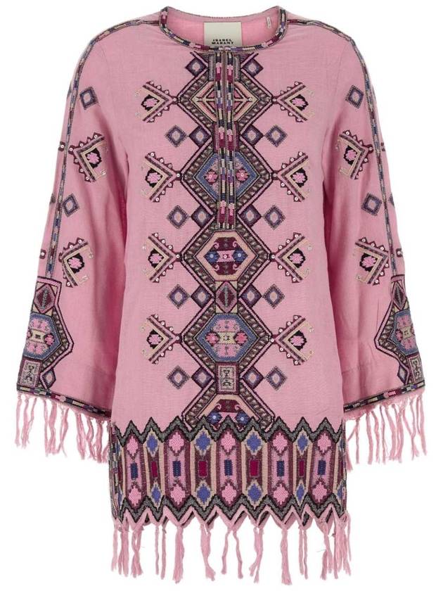 이자벨마랑 Embroidered silk Zayana mini dress RO0768FAC2J09I 40AK