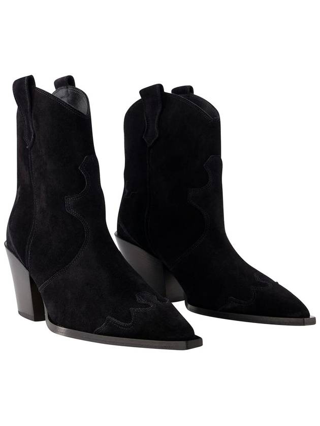 알비 앵클 부츠 가죽 블랙 Albi Ankle Boots Leather Black