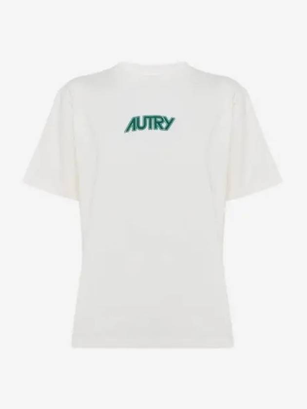 W 오트리 코튼 저지 티셔츠 화이트 W Autry Cotton Jersey T Shirt White