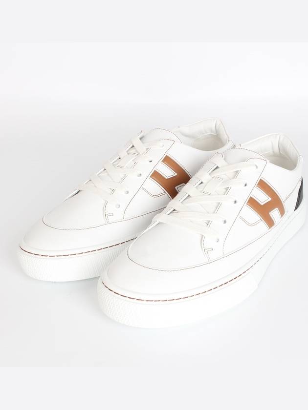 에르메스 딥 스니커즈 카프스킨 블랑 나뛰렐 42 270