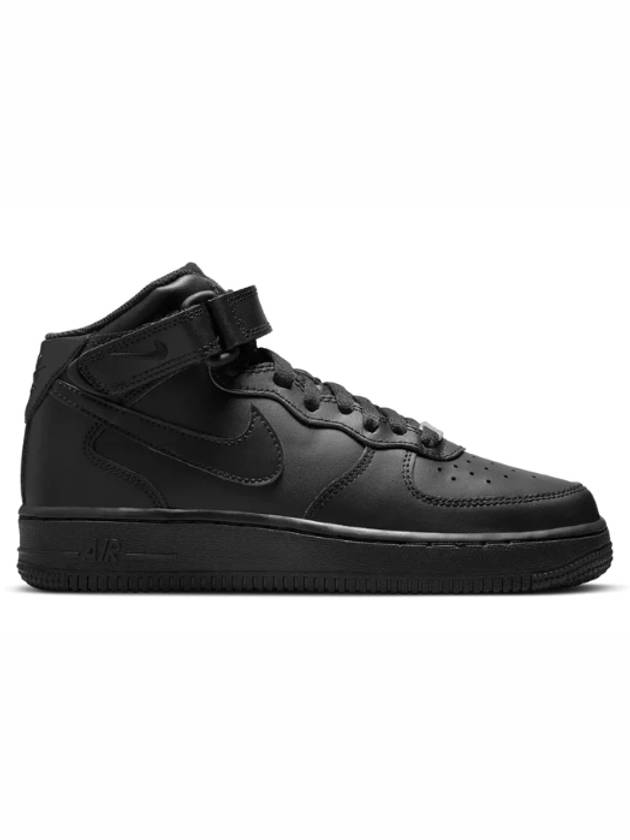 GS 나이키 에어포스 1 미드 LE 블랙 314195 004 GS Nike Air Force 1 Mid LE Black
