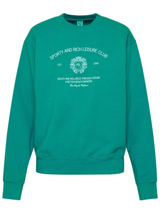 스포티 & 리치 로고 프린트 크루넥 스웨트셔츠