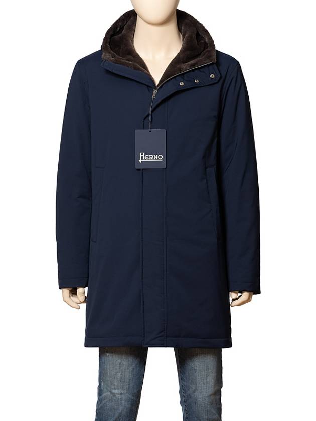 25FW 에르노 남성 로고 패딩 네이비 PA000170U12343Z9200