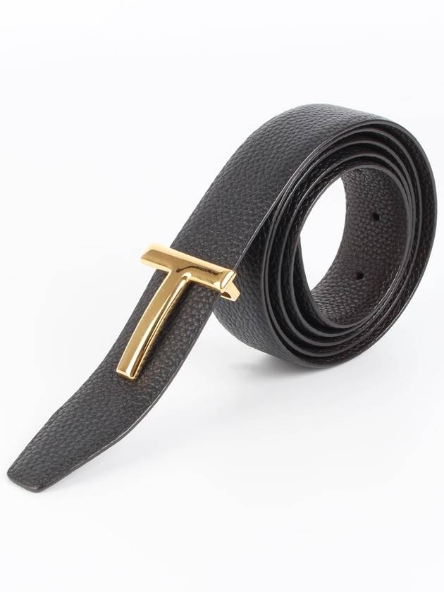 톰포드 금장 T로고 버클 벨트